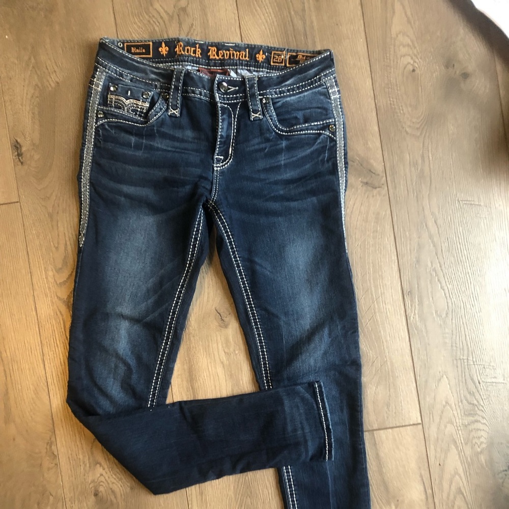 COPY - ROCK REVIAL 
Haile Skinny Stretch Jean
Mid-Rise